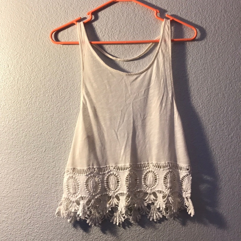 Low back tank top. Believe it’s from SunDiego